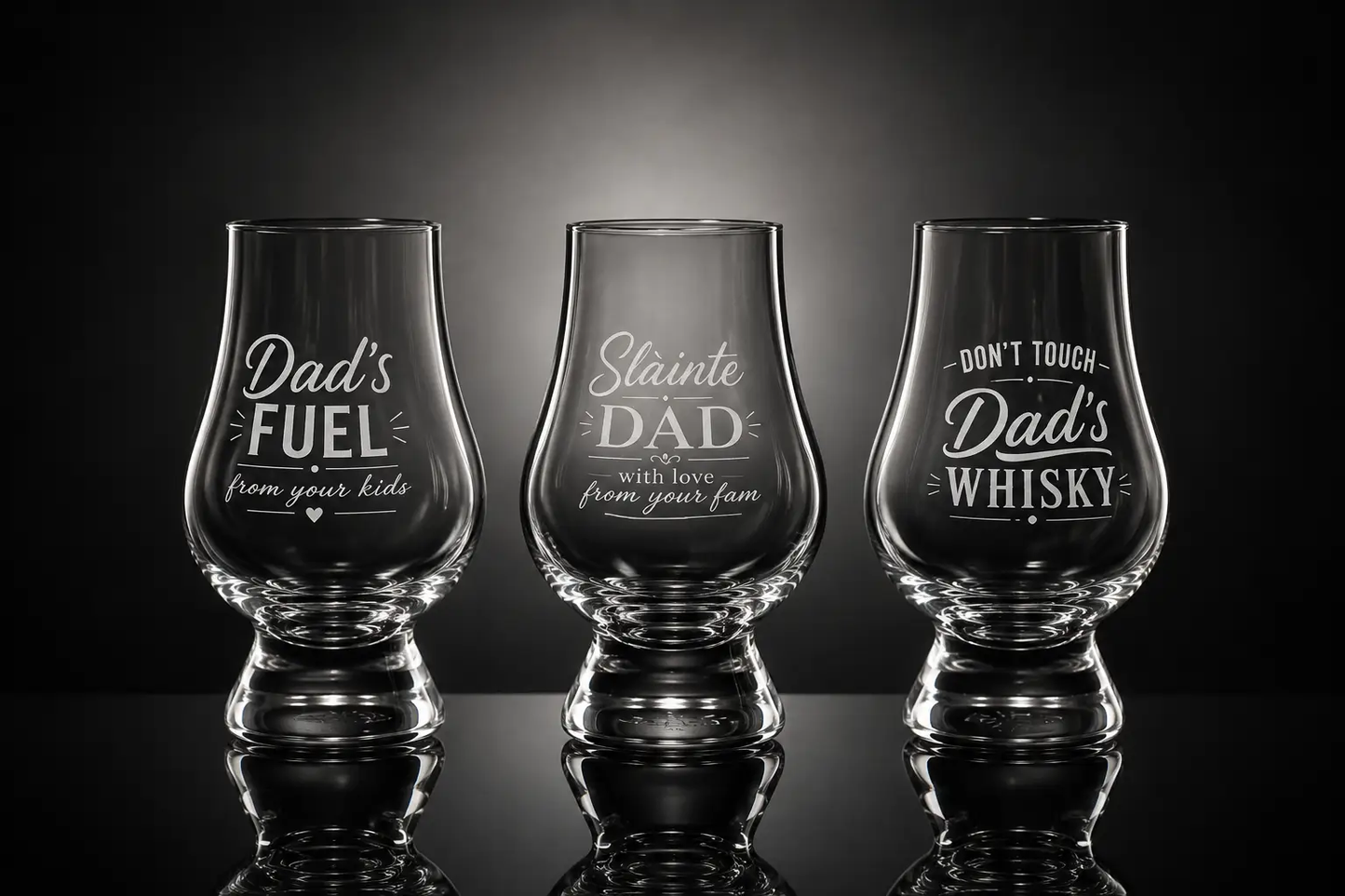 Whiskyglas - Don't touch dad's whisky - Glencairn Crystal Scotland by Mood Company