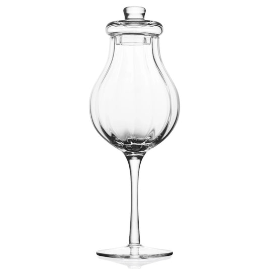 Verre à whisky G610 – 200 ml – avec couvercle – fait main – Verre Ambre