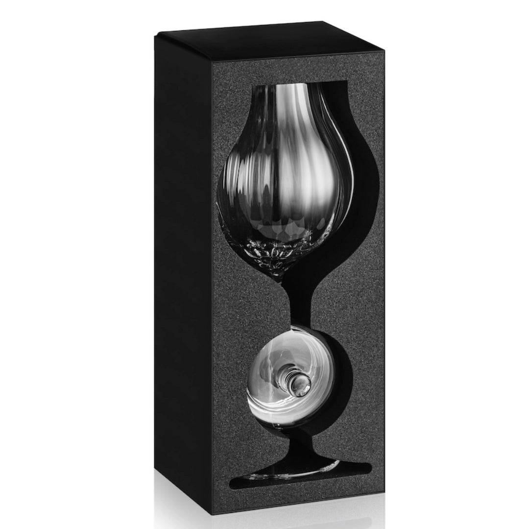 Whiskyglas G610 – 200 ml – mit Deckel – handgefertigt – Amber Glas