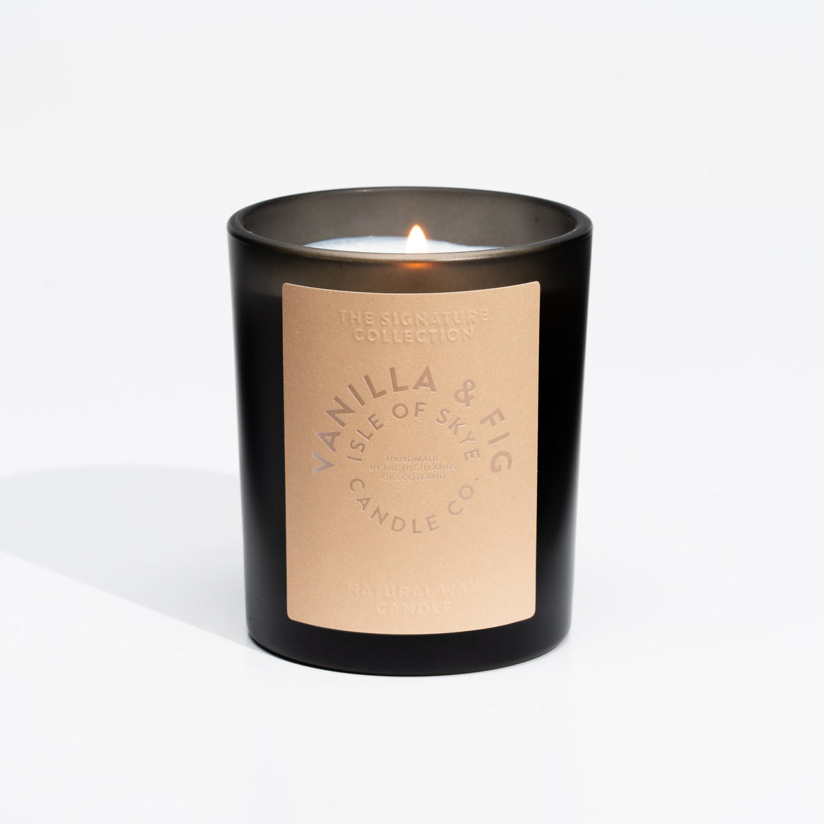 Sojawaskaars Vanilla & Fig Black Tumbler - Isle of Skye Candle Company