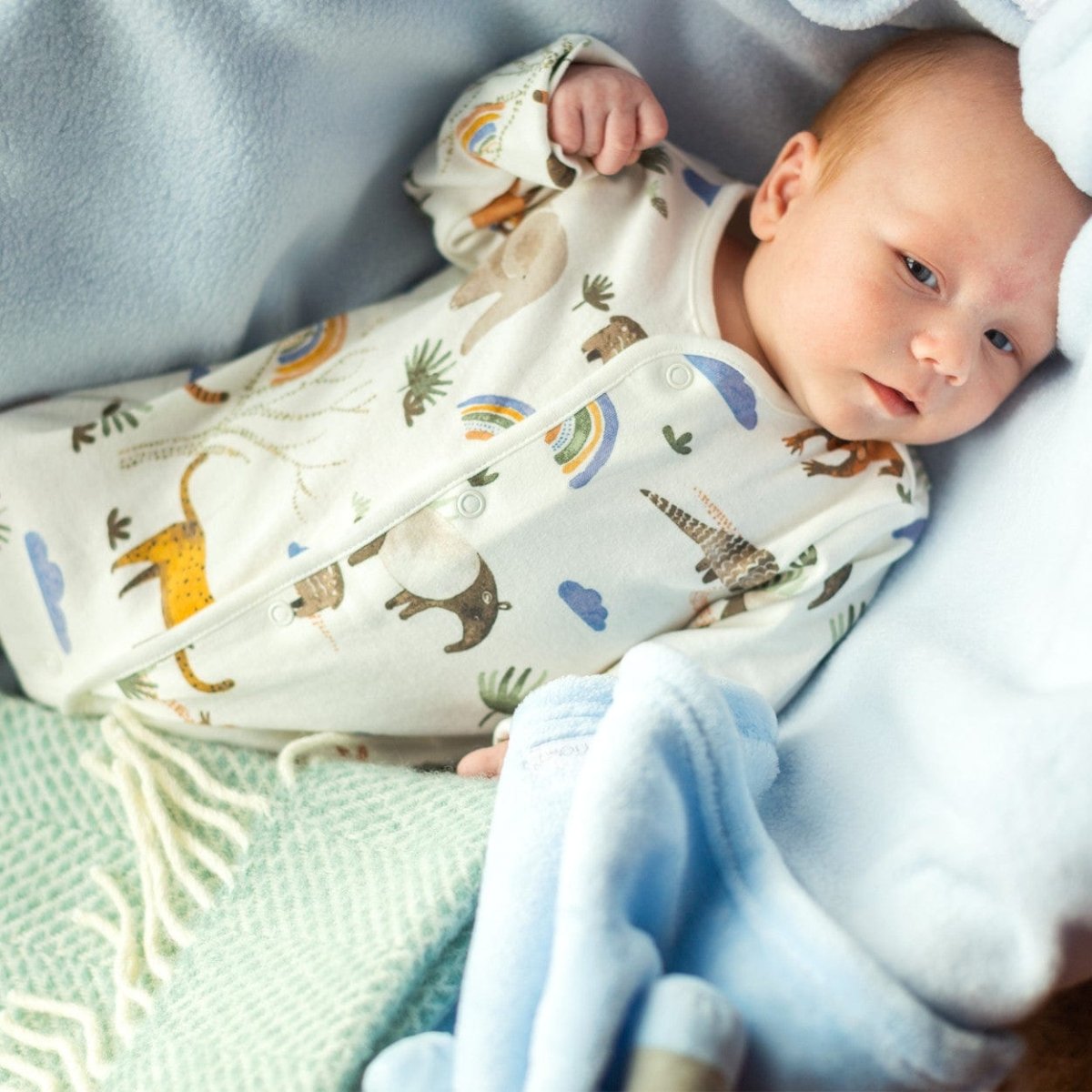 Babydekentje Ocean - 68x73 - Nieuw Wol - Tweedmill UK by MoodCompanyNL