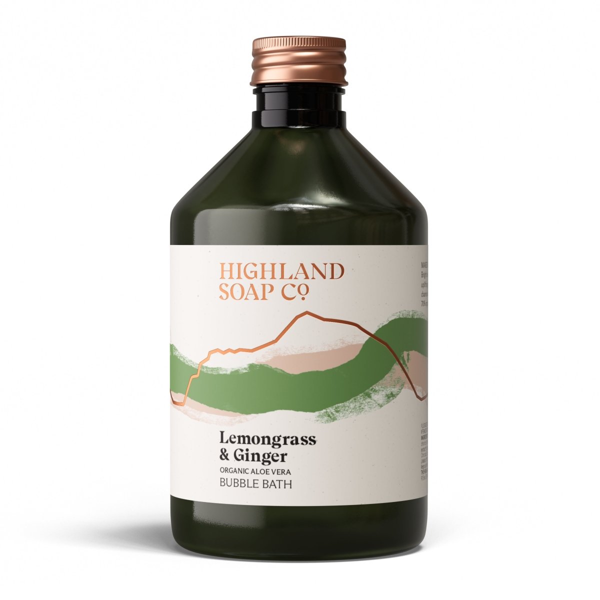 Mood Company - Biologisch Badschuim 500ml - Lemongrass & Ginger - Highland Soap Company -