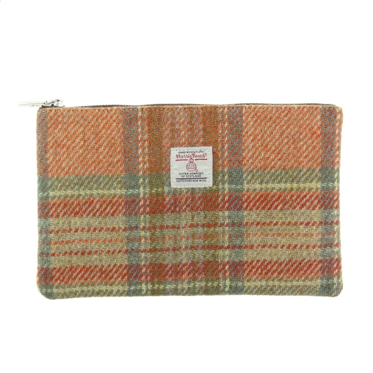 Mood Company - Etui Berneray Oranje Stewart Tartan - 22 x 14 - Harris Tweed - Glen Appin of Scotland - 5061035013002