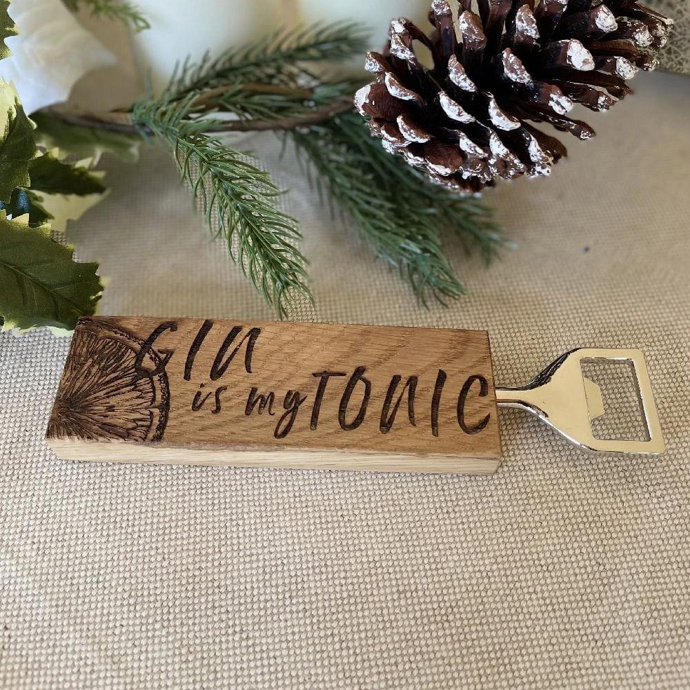 Flesopener Gin is my Tonic - Gegraveerd - Scottish Made by MoodCompanyNL