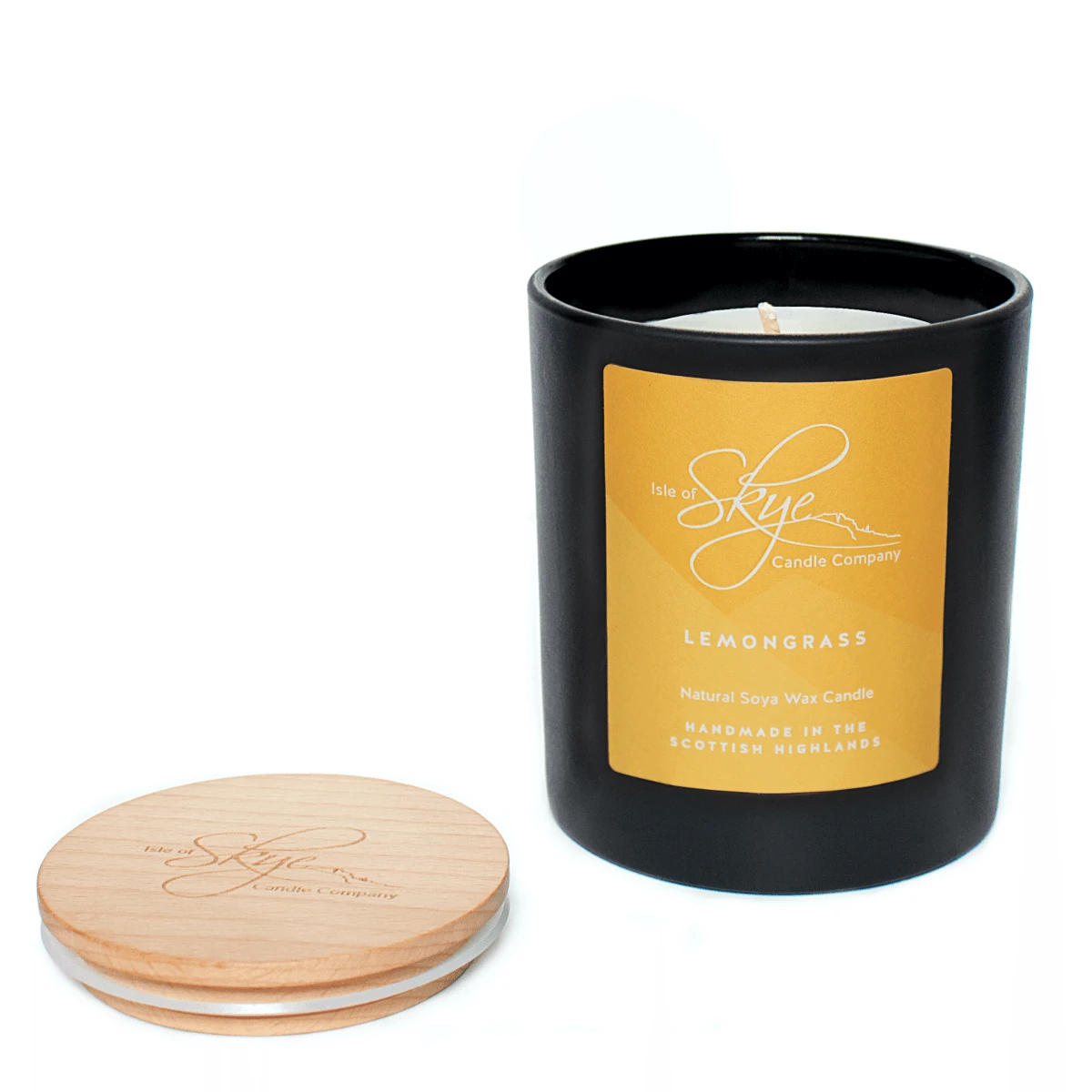 Geurkaars Citroengras Large - 45 uur - Sojawas - Isle of Skye Candle by MoodCompanyNL