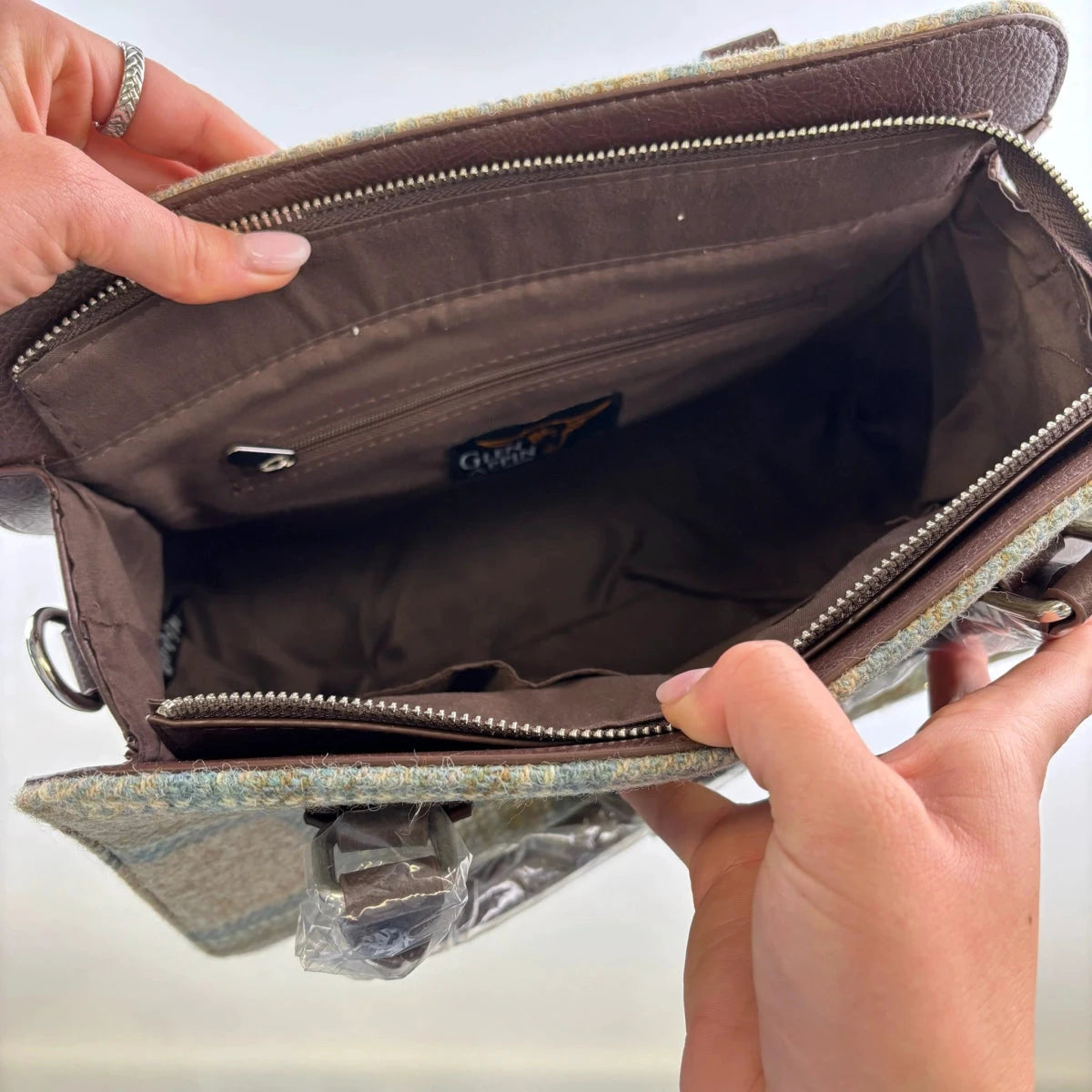 Handtas Findhorn Multi colour - Stevig - Draagband - Harris Tweed - Glen Appin of Scotland by MoodCompanyNL