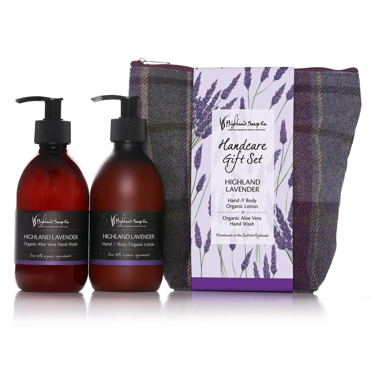 MoodCompanyNL - Highland Lavender – Rust & Balans - Cadeauset Handverzorging – Handzeep, Lotion & Tas - 5060614510192