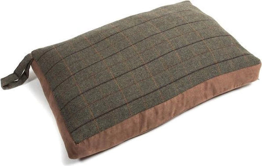 Hondenkussen Tweed Bruin - 98x72 - Suede onderkant - Tweedmill by MoodCompanyNL
