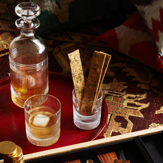 MoodCompanyNL - Karaf Loop - Handgemaakt - 850 ml - Loodkristal - Cumbria Crystal England - 6095637454412