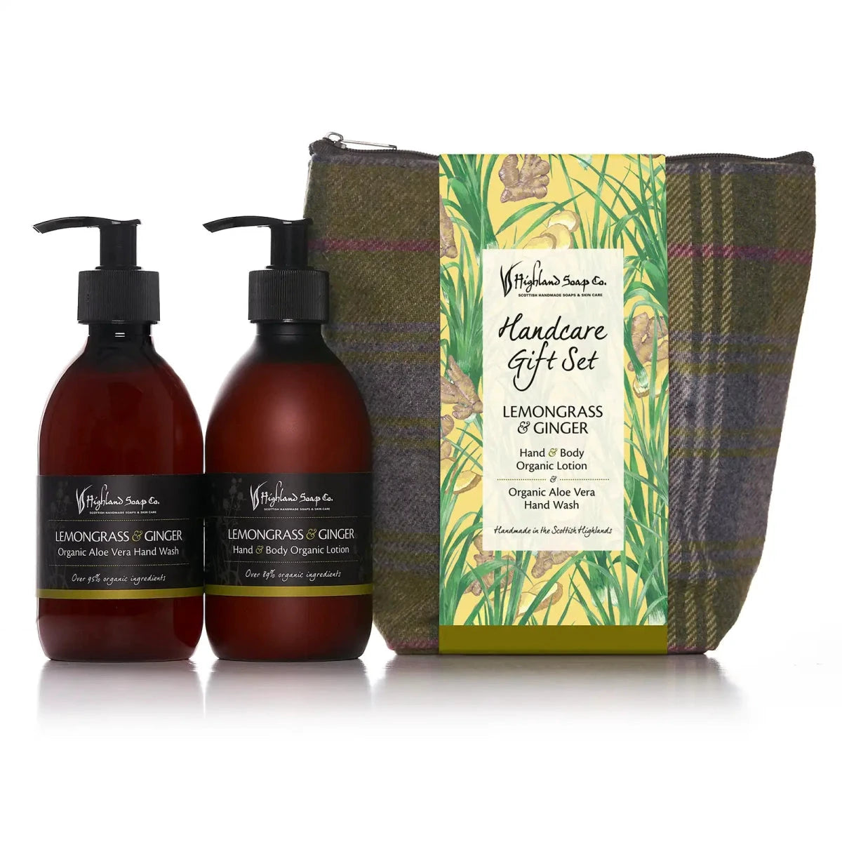 Lemongrass & Ginger – Fris & Pittig - Cadeauset Handverzorging – Handzeep, Lotion & Tas by MoodCompanyNL