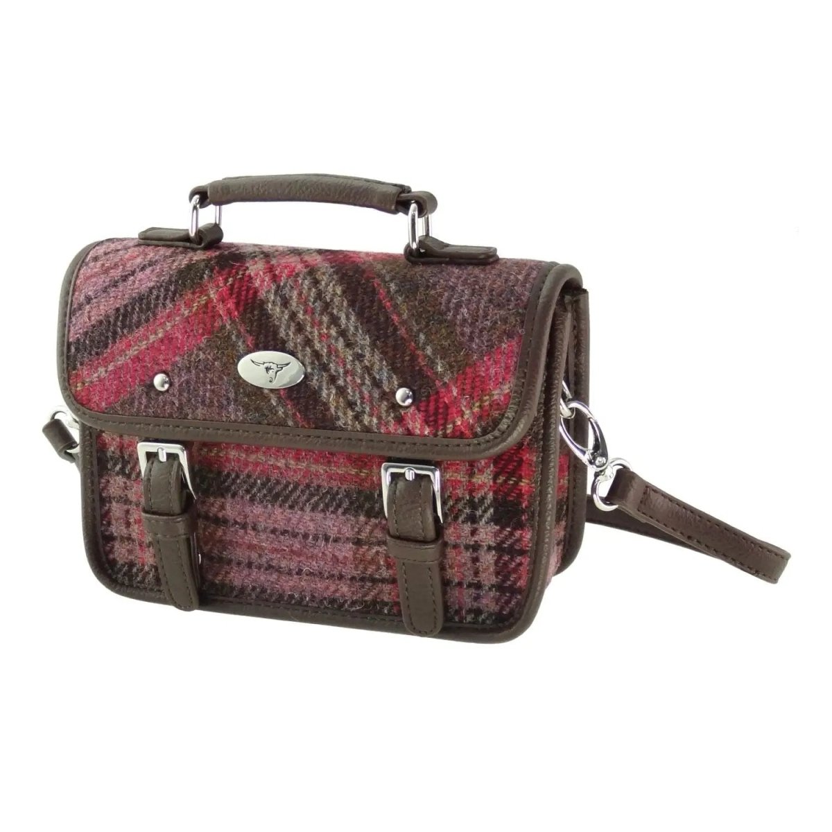 Mood Company - Mini Tas Harris Bervie roze stewart tartan - 15x20x7,5 - Harris Tweed - Glen Appin of Scotland (kopie) - 5061035011565