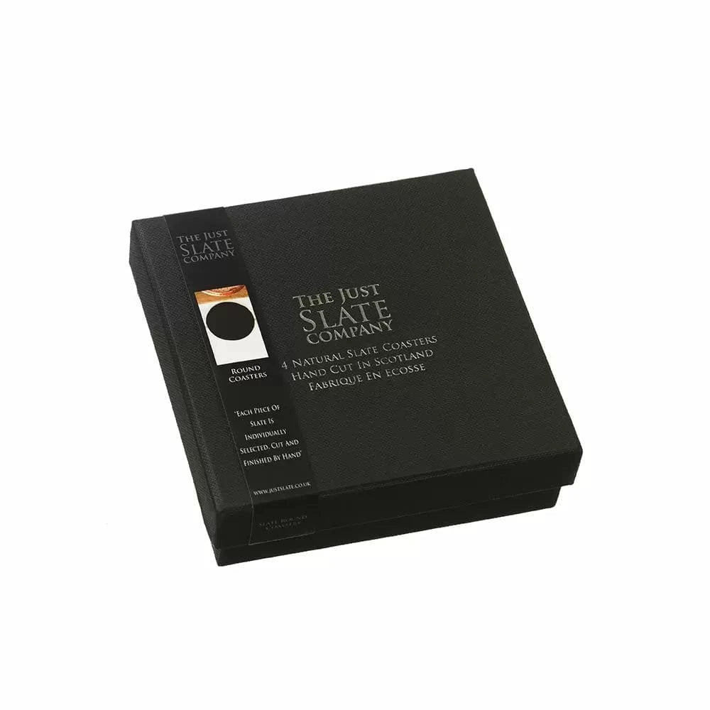 Onderzetters Rond Set van 4 - Leisteen - Just Slate Company Scotland by MoodCompanyNL