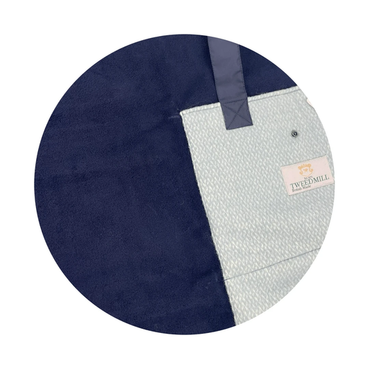 Picknickkleed Leisure Lichtblauw - Fleece - Waterdicht - 137x137cm - Tweedmill by MoodCompanyNL