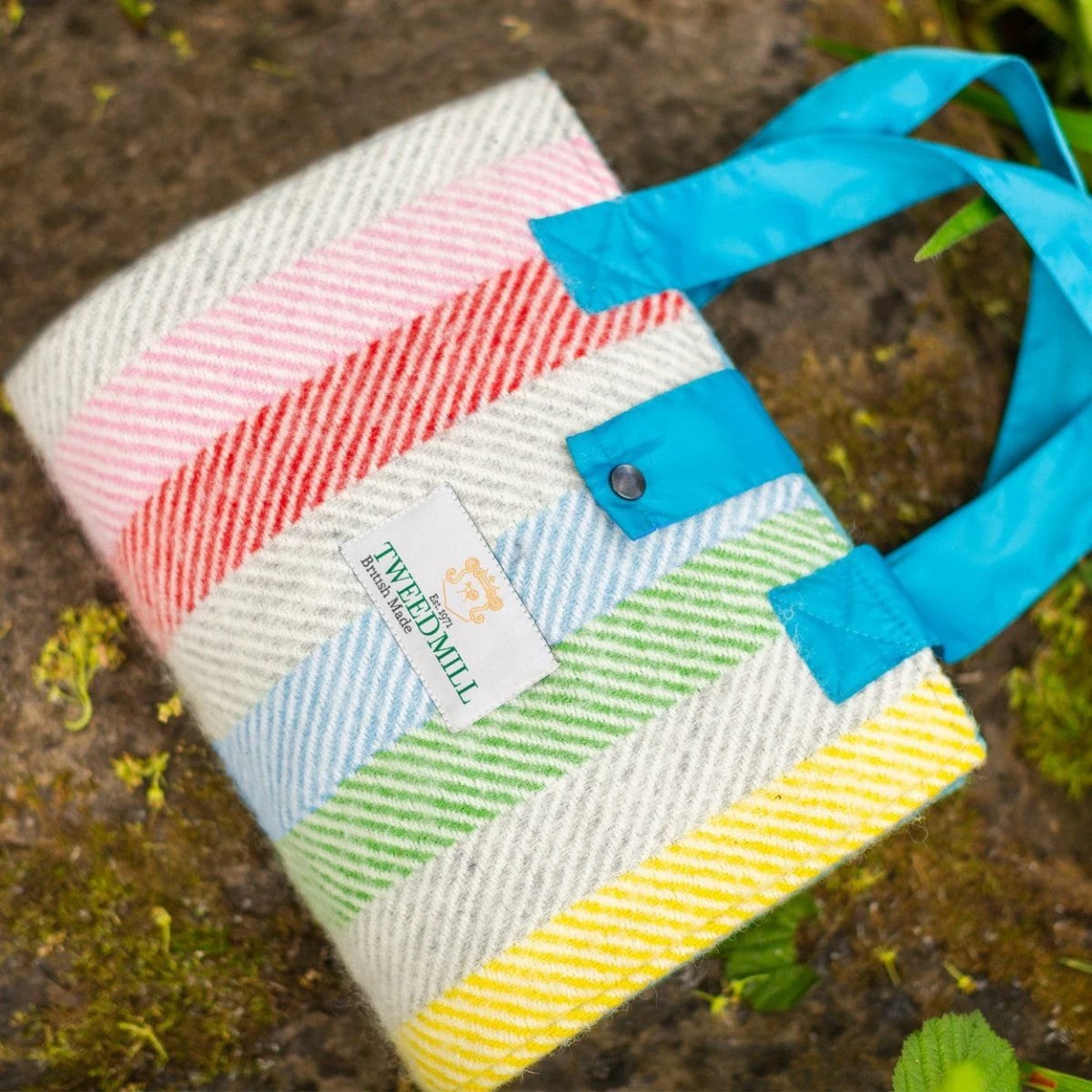 Picknickkleed Leisure Regenboog - Fleece - Waterdicht - 137x137cm - Tweedmill by MoodCompanyNL