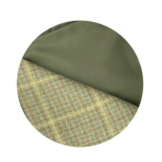Picknickkleed Walker Geruit -Bosgroen - Tweed - Waterdicht - 66 × 98cm - Tweedmill by MoodCompanyNL
