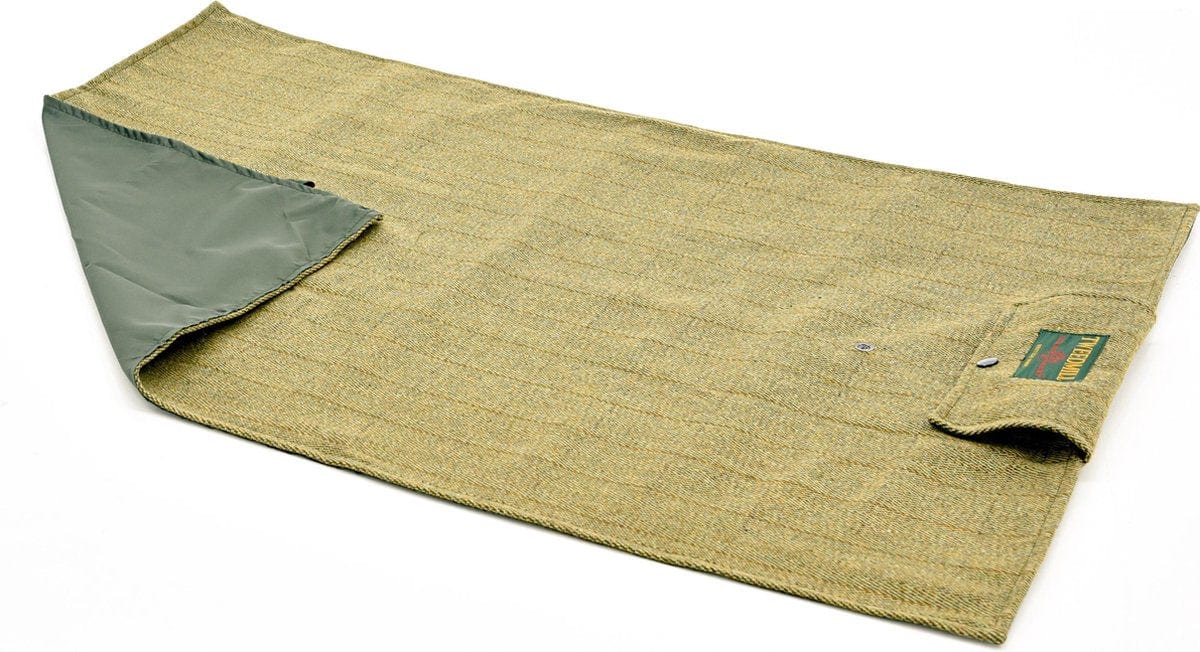 MoodCompanyNL - Picknickkleed Walker Olive - Tweed - Waterdicht - 66 × 98cm - Tweedmill - 5060067704629