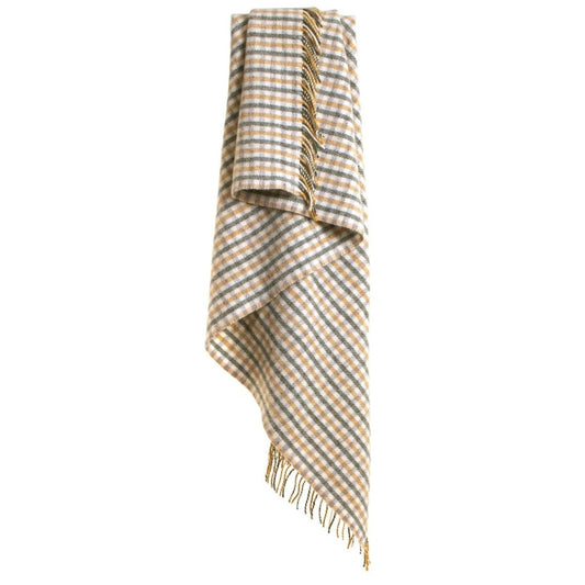 Plaid Lifestyle Groen (Olive) - 150x183 - Nieuw Wol - Tweedmill UK by MoodCompanyNL