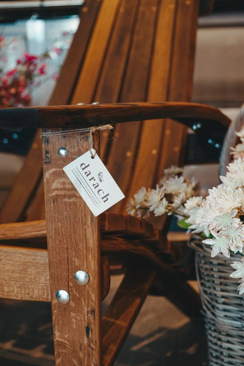 PRE ORDER Adirondack Stoel met Voetenbank – Darach Scotland by MoodCompanyNL