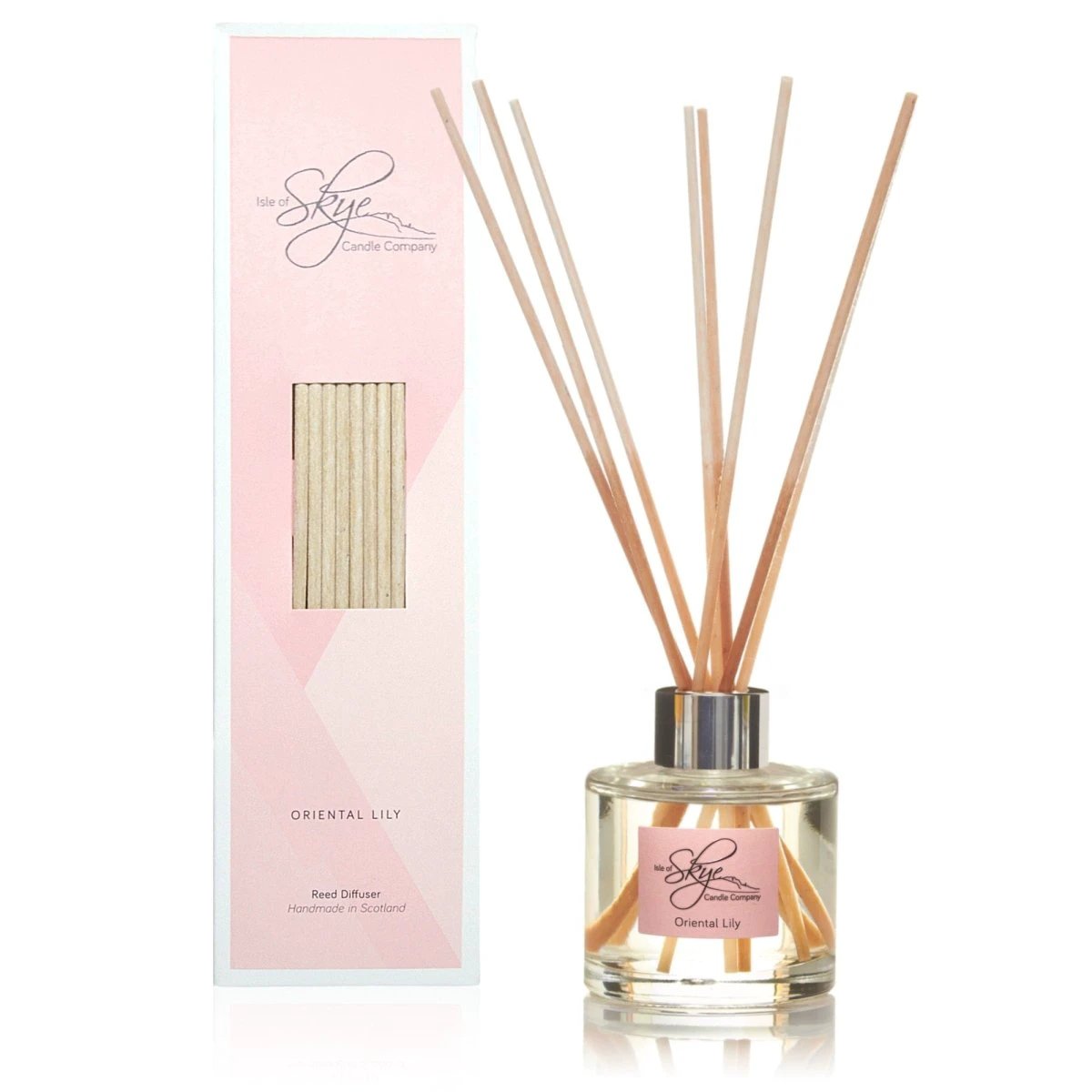MoodCompanyNL - Reed Diffuser Oosterse Lelie (Oriental Lily) - 12 weken - Isle of Skye Candle - 5060346380940