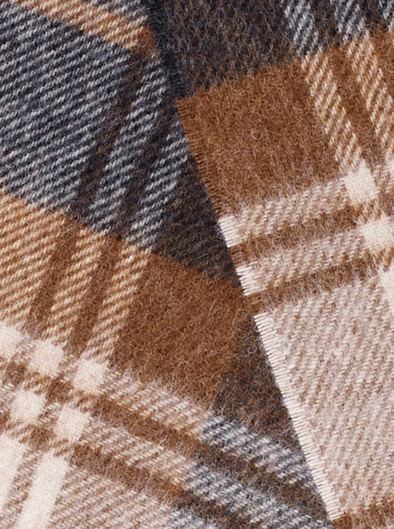 Sjaal Briggate Natural - Meriono Lamswol - 25 x 190 - Bronte by Moon Scotland by MoodCompanyNL