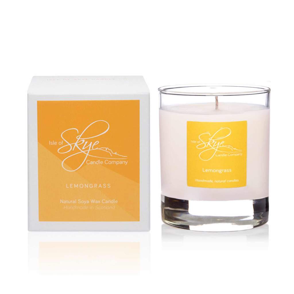 Mood Company - Sojawaskaars Citroengras - Small - Handgemaakt - 30 uur - Isle of Skye Candle Company -