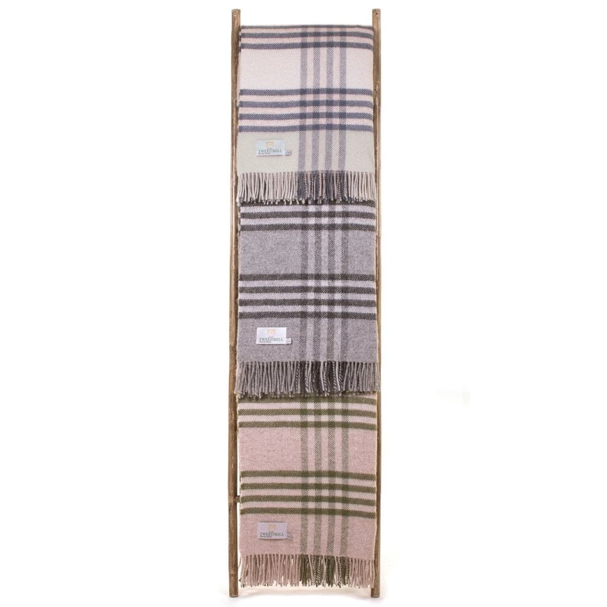 Sprei Grote Schotse Ruit Groen - 140x240 - Nieuw Wol - Tweedmill UK by MoodCompanyNL
