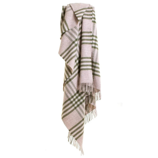 Sprei Grote Schotse Ruit Groen - 140x240 - Nieuw Wol - Tweedmill UK by MoodCompanyNL