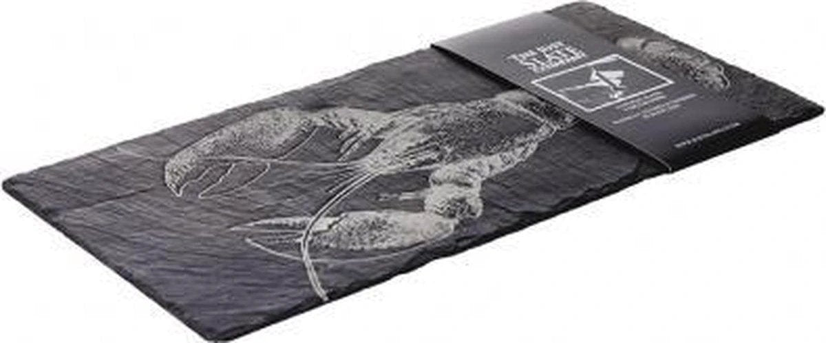 Tafelloper Kreeft - Gegraveerd - 50x25 -Leisteen - Just Slate Company Scotland by MoodCompanyNL