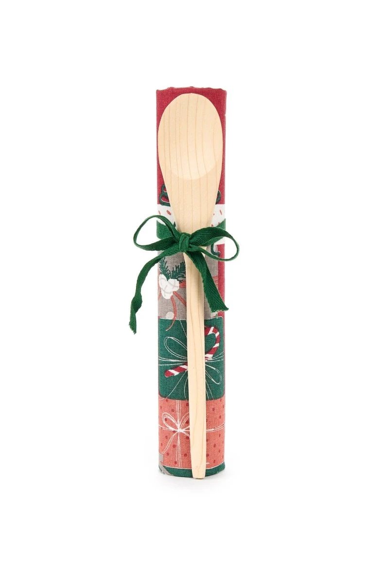 Theedoek met pollepel cadeau set - kerst - nuvole di stoffa by MoodCompanyNL