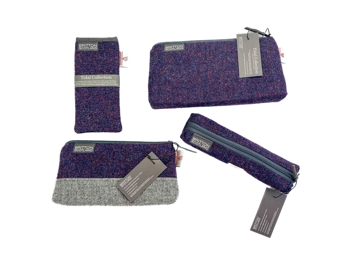MoodCompanyNL - Toilettas Paars - Harris Tweed - Amy Britton - 6095634480438