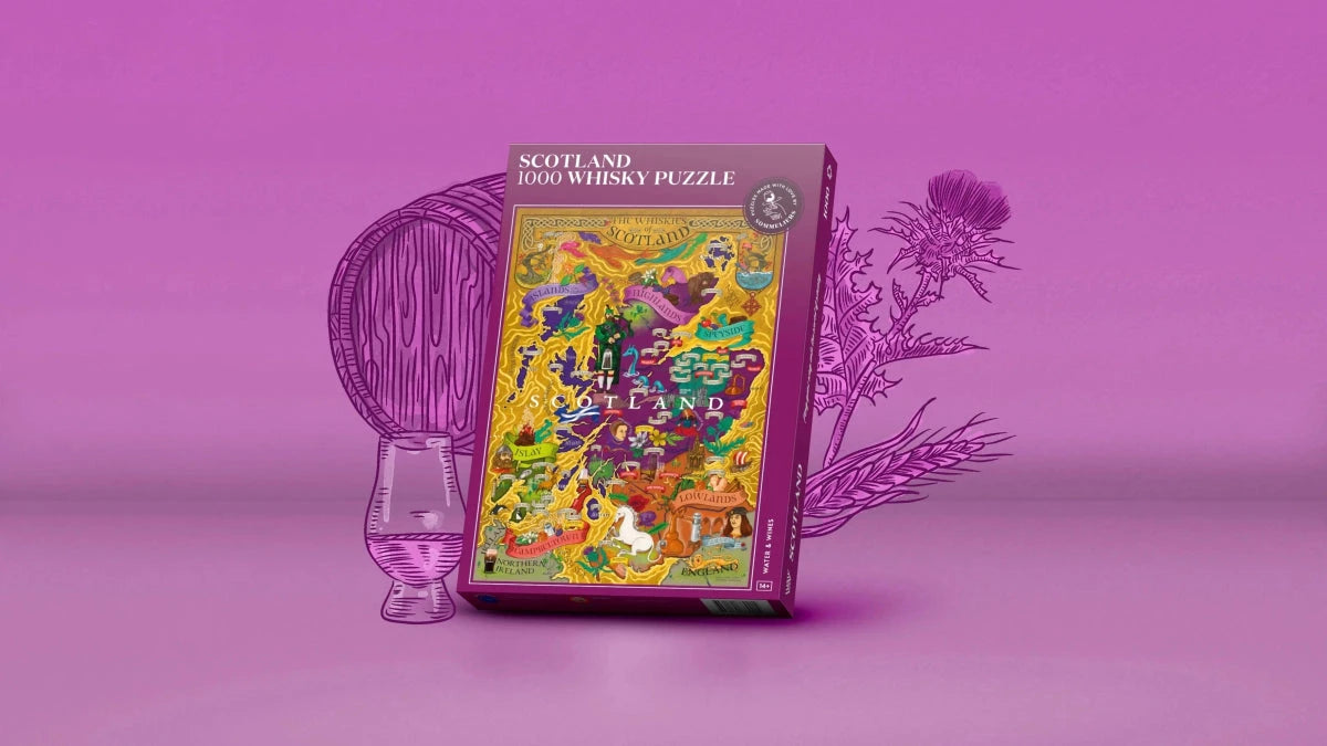 Whisky puzzel Scotland - 1000 stukjes - 14+ - Water & Wines Sweden by Mood4whisky