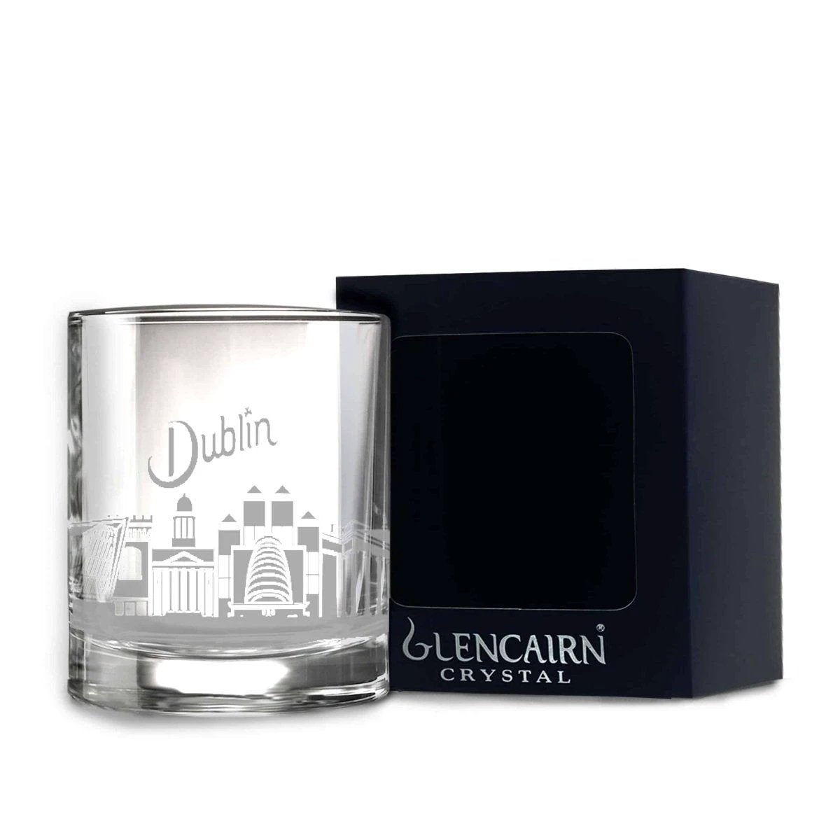 Whiskyglas Skyline Dublin - Gegraveerd - Glencairn Crystal Scotland by MoodCompanyNL