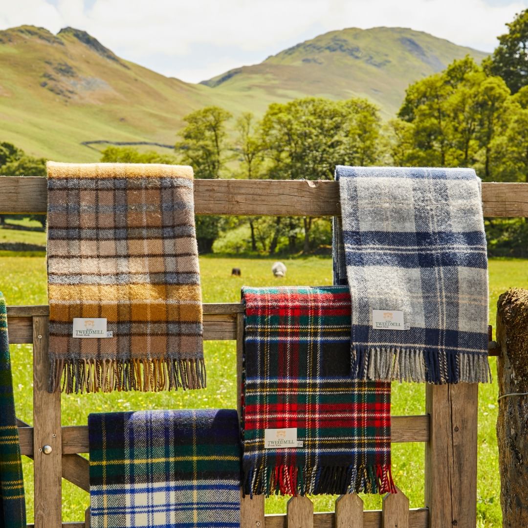Tartan plaids voor een vintage interieur