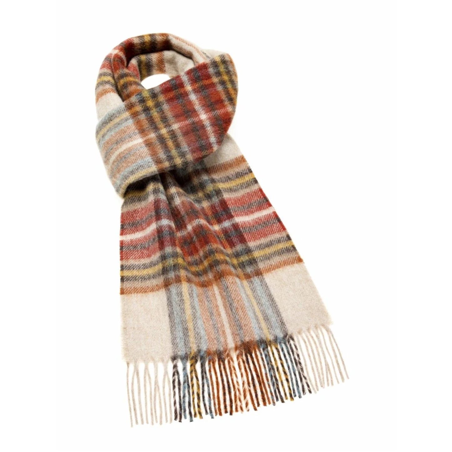 Écharpe Otley Rouille - Laine d'agneau mérinos - 25 x 190 - Bronte by Moon Écosse