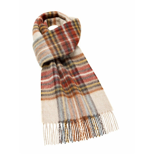 Scarf Otley Rust - Merino Lambswool - 25 x 190 - Bronte by Moon Scotland