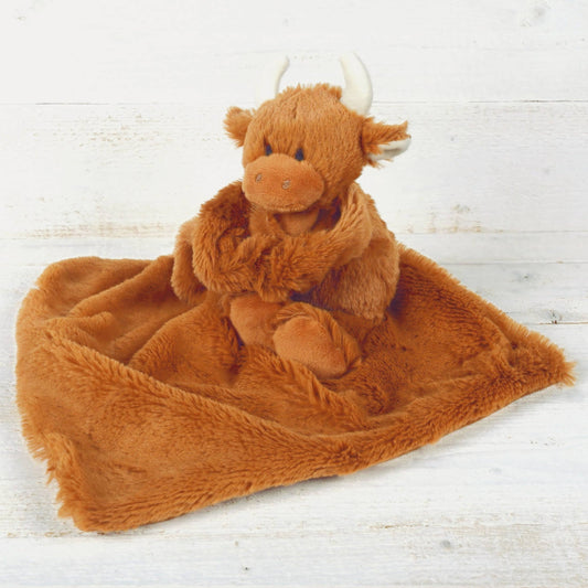 Knuffeldoekje Schotse Hooglander - 29 x 29 cm - Babyknuffel - Jomanda