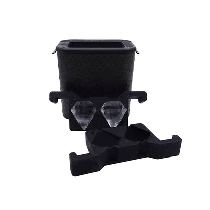 Professionele Crystal Clear Diamant IJsblokjesvorm - 2 Heldere Diamant IJsblokjes 5,5 x 5,5 cm voor Whisky & Cocktails - Mood4Whisky