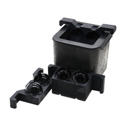 Professionele Crystal Clear IJsbalvorm - 4 Heldere IJsballen Ø 6 cm voor Whisky & Cocktails - Mood4Whisky
