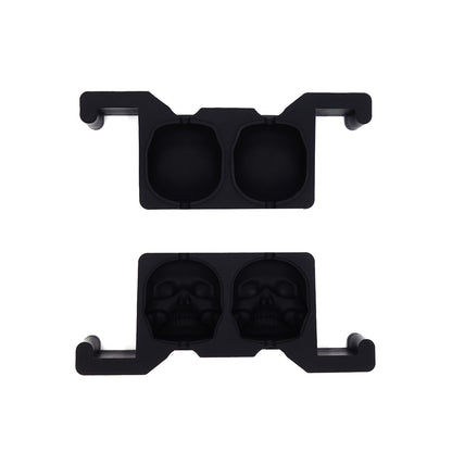 Professionele Crystal Clear Schedel IJsblokjesvorm - 2 Heldere Skull IJsblokjes 5 x 6 cm voor Whisky & Cocktails - Mood4Whisky