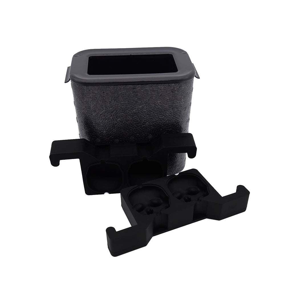 Professionele Crystal Clear Schedel IJsblokjesvorm - 2 Heldere Skull IJsblokjes 5 x 6 cm voor Whisky & Cocktails - Mood4Whisky
