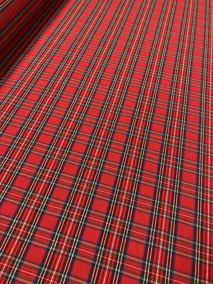 Tischdecke Tartan Windsor Rot - Baumwolle/Polyester - Bamar