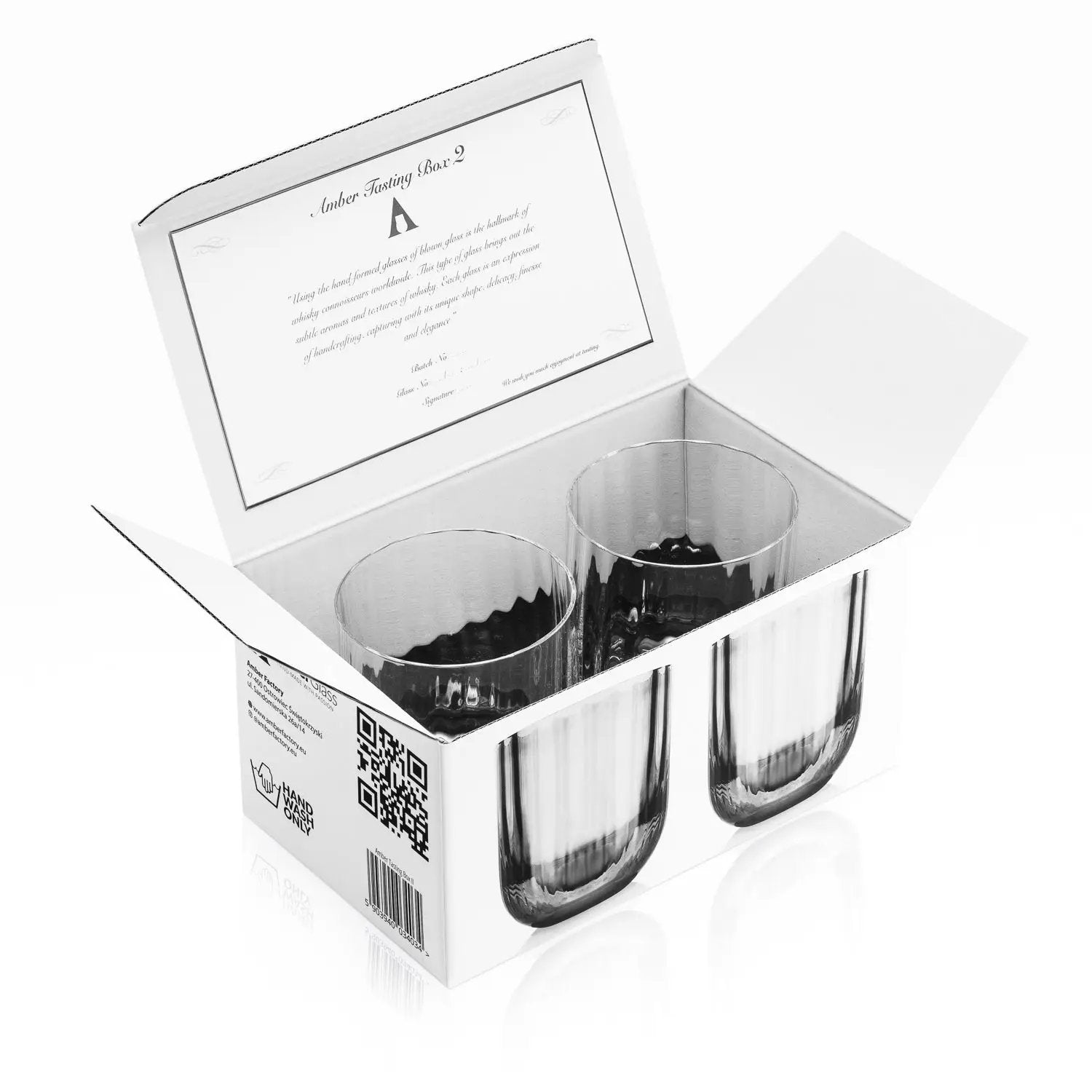 Whisky Tumbler - Amber Tasting Box II – Handgemaakte - Amber Glass by Mood Company