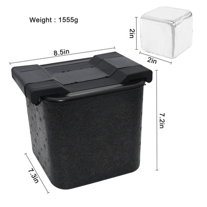 Professionele Crystal Clear IJsblokjesvorm - 4 Heldere IJsblokjes 4,5 x 4,5 cm voor Whisky & Cocktails - Mood4Whisky