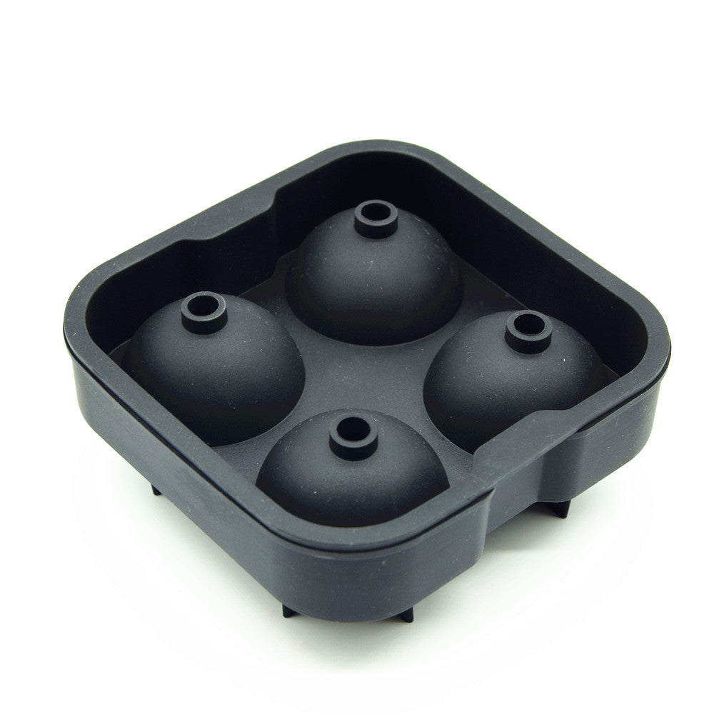 Siliconen IJsbalvorm - 4 IJsballen Ø 4 cm voor Whisky & Cocktails - Mood4Whisky
