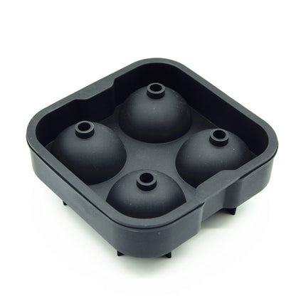 Siliconen IJsbalvorm - 4 IJsballen Ø 4 cm voor Whisky & Cocktails - Mood4Whisky