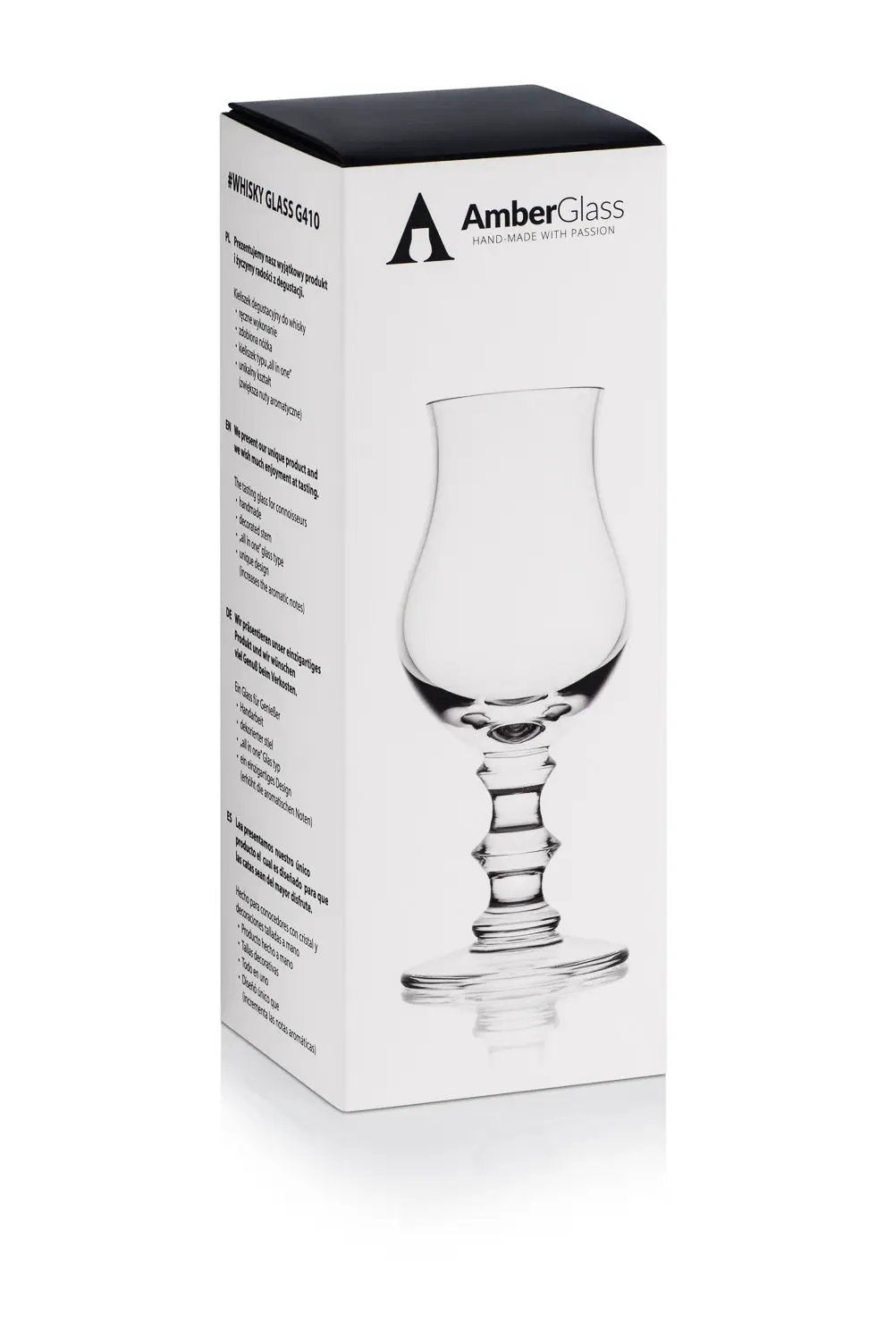 Whiskyglas G410 – 200 ml – handgemaakt – Amber Glass by Mood Company