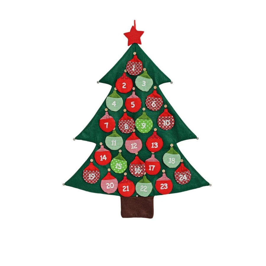 MoodCompanyNL - Adventskalender, boom van vilt, B73 x H95 cm - Wurm - 4007698193300