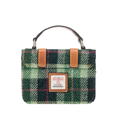 MoodCompanyNL - Baby Satchel Groen Tartan & Leer | Compact & Stijlvol | Das Impex - 5056703022424