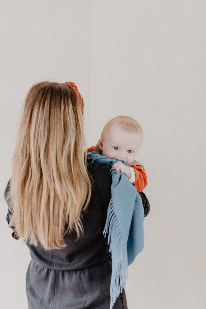 MoodCompanyNL - Babydekentje Blauw - 75x110 - Lamswol - TBCo Scotland - 5055603551133