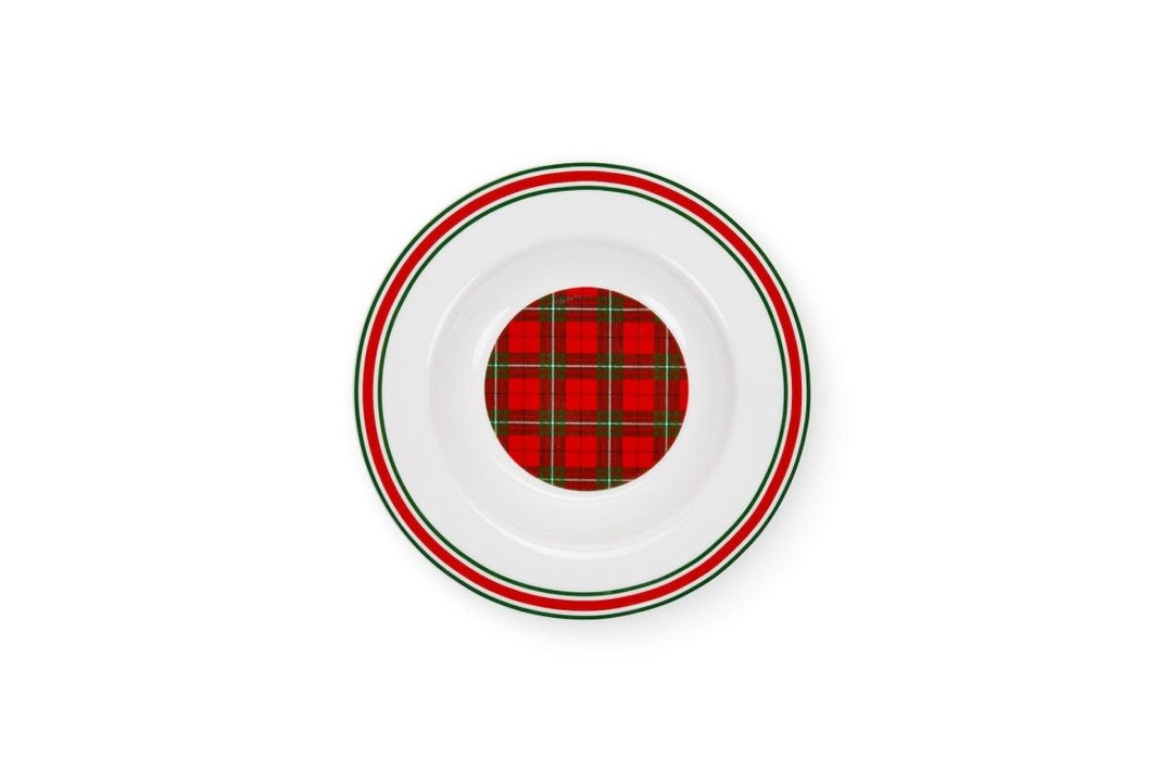 MoodCompanyNL - Borden NEW BONE tartan - set van 18 stuk - 3 verschillende borden - 8050162616306